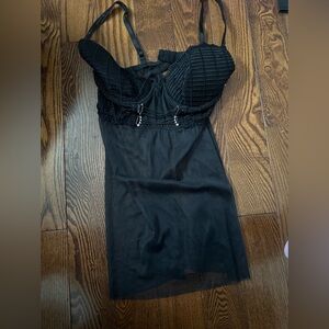 Frederick's of Hollywood Black Lace Bustier